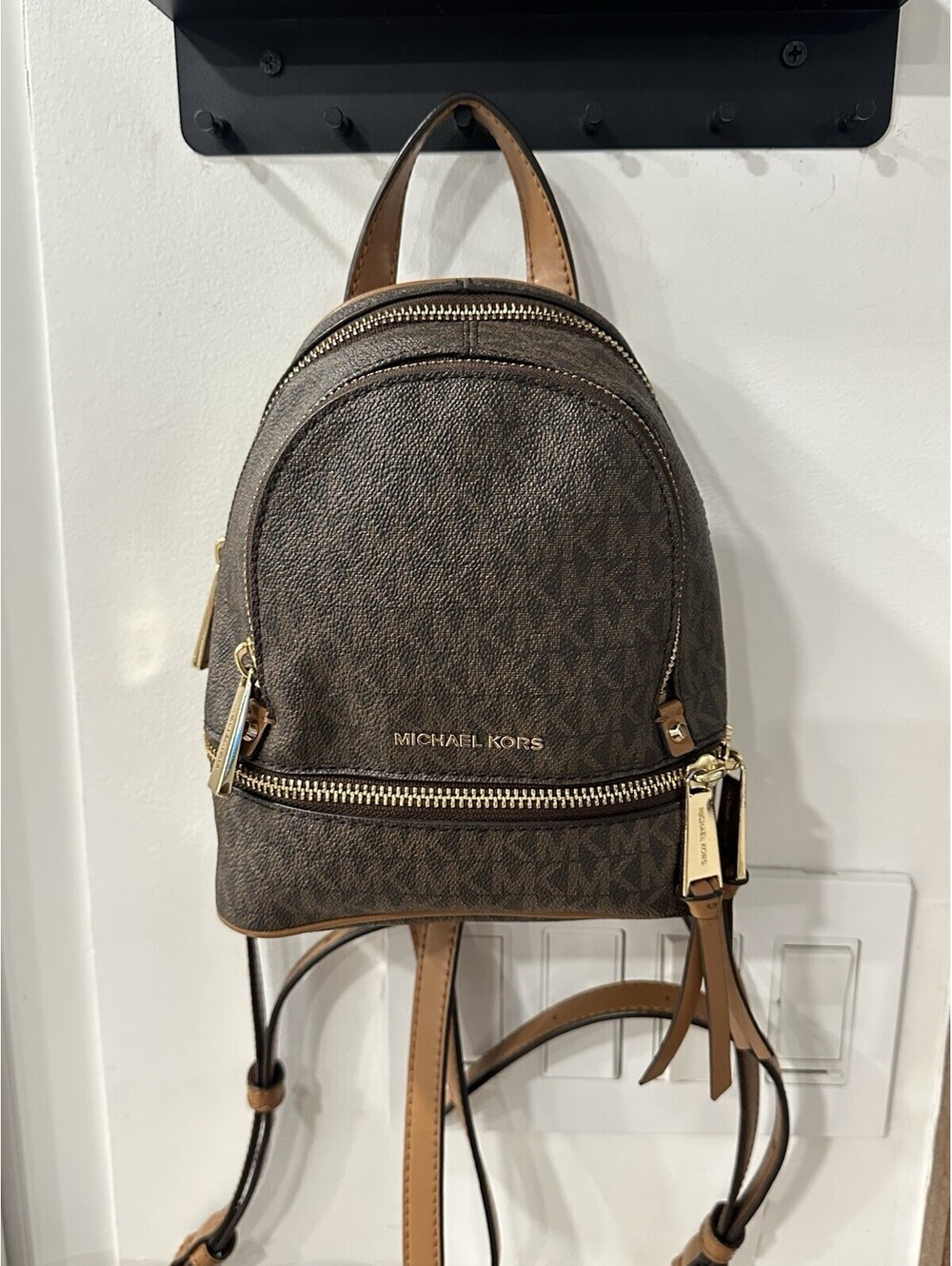 Michael Kors Mini Backpack Brown Monogram